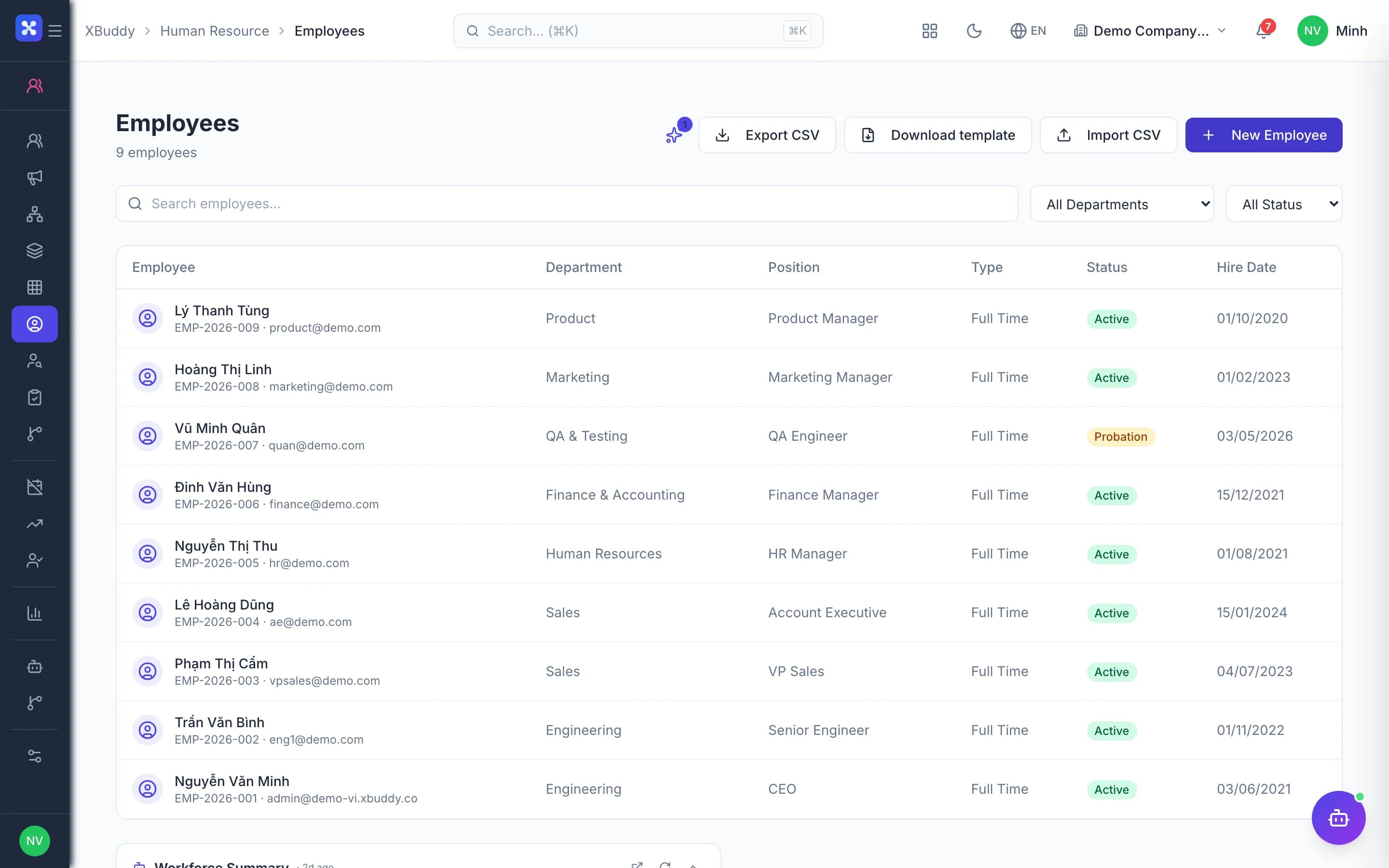 HR — product screenshot