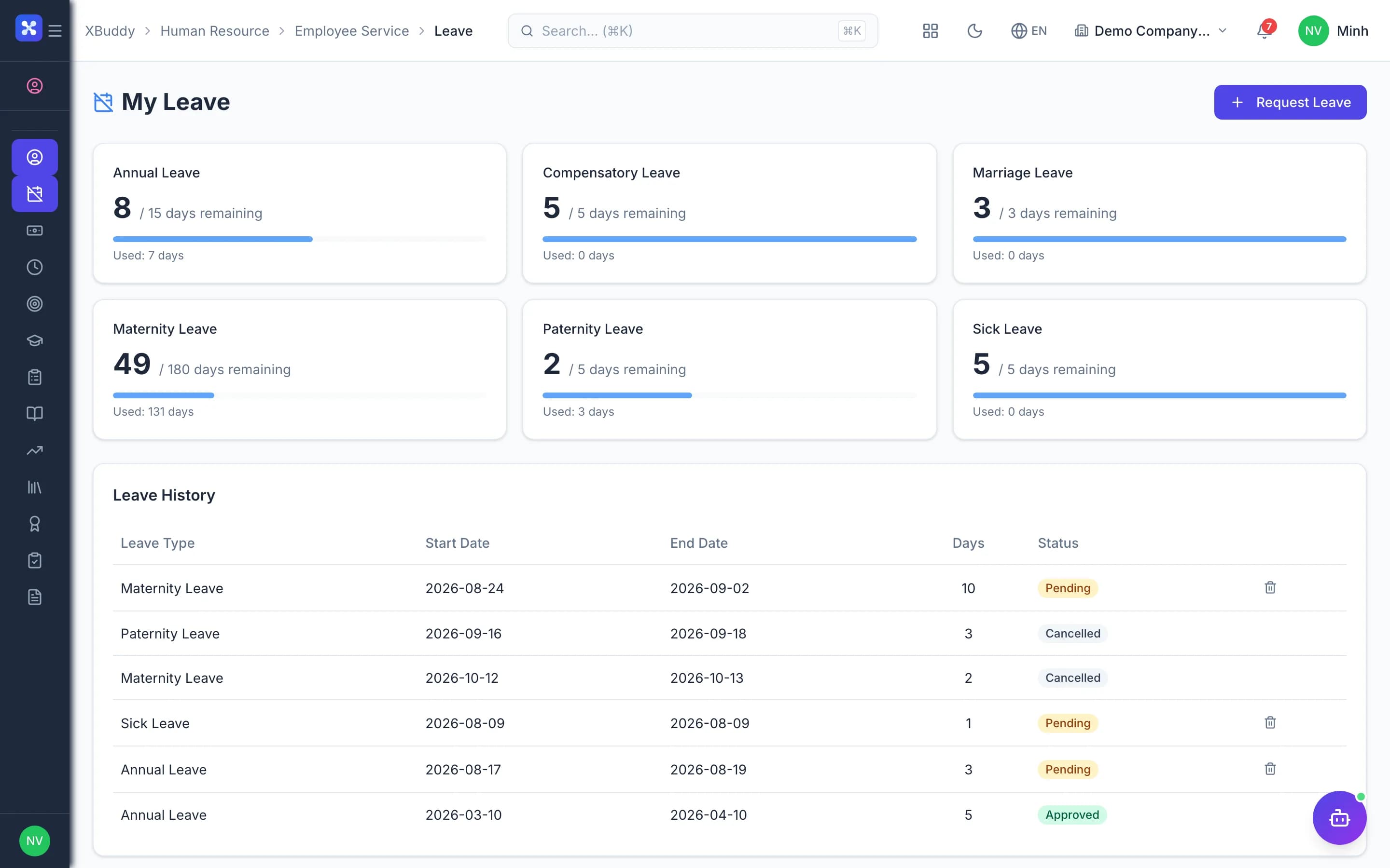 Employee Service — product screenshot