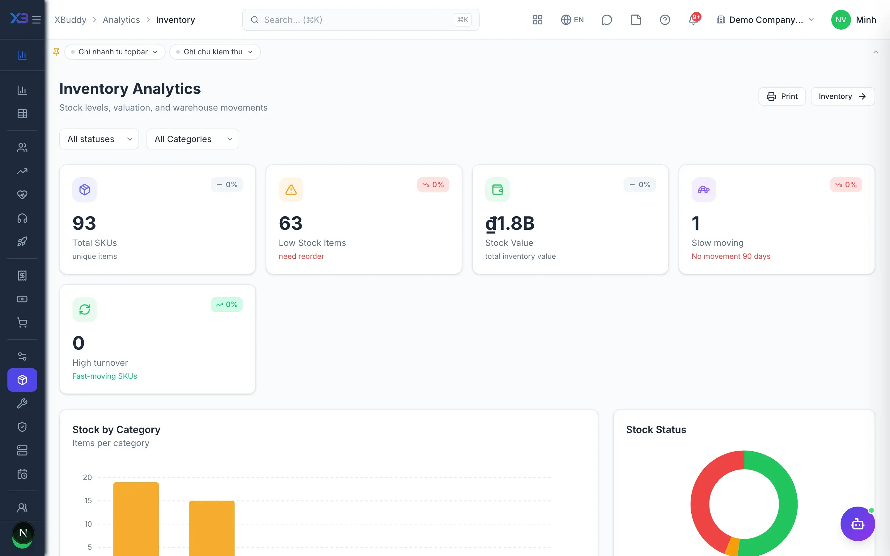 38 business apps — Inventory