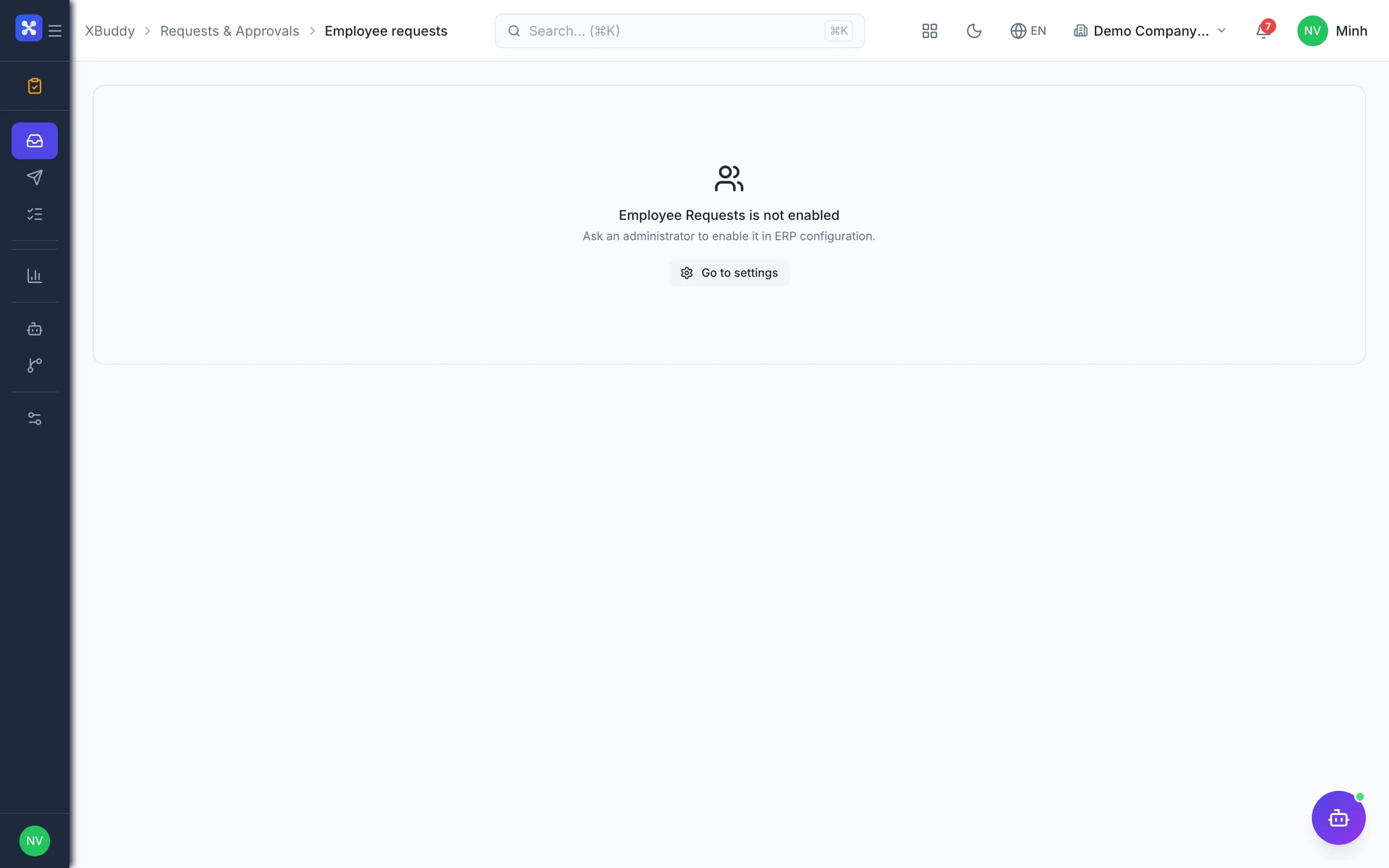 Requests & Approvals — product screenshot