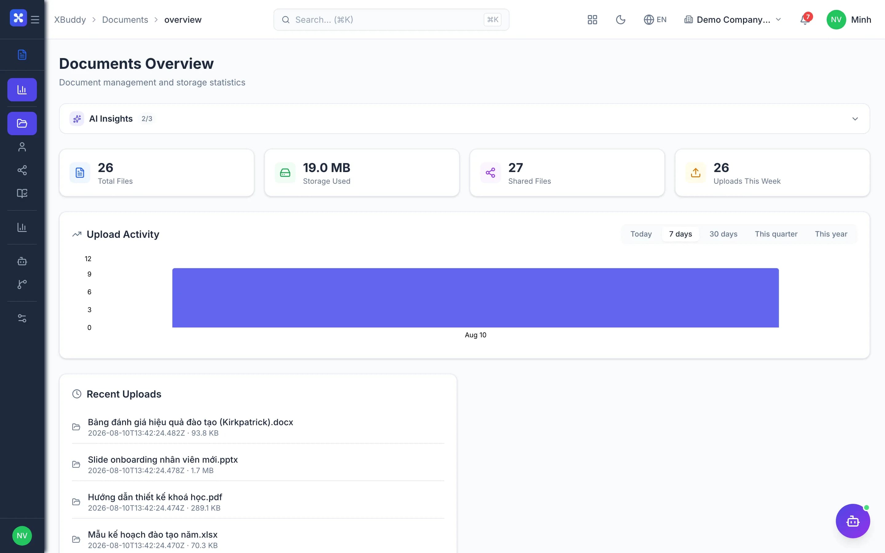 Documents — product screenshot