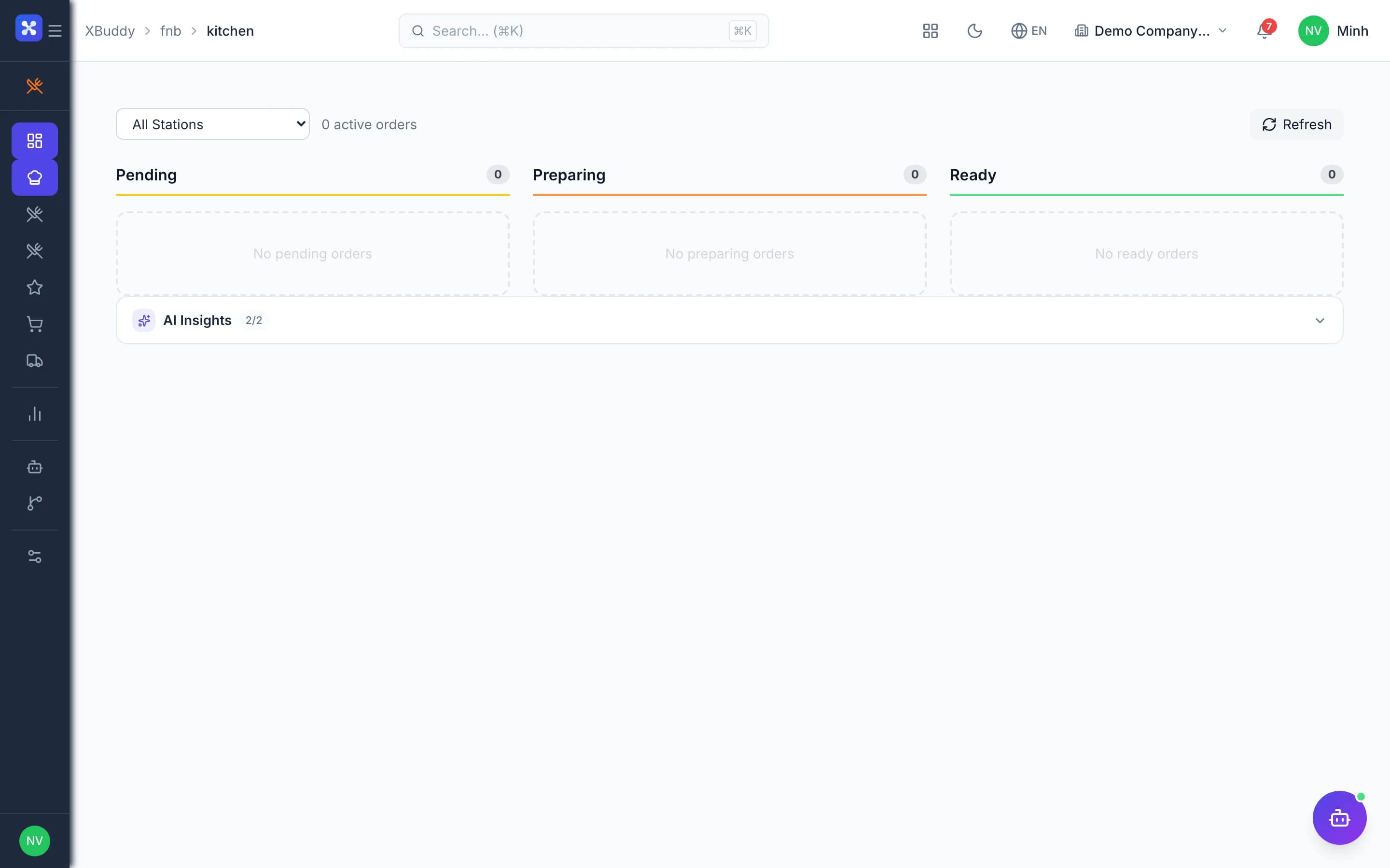 F&B — product screenshot