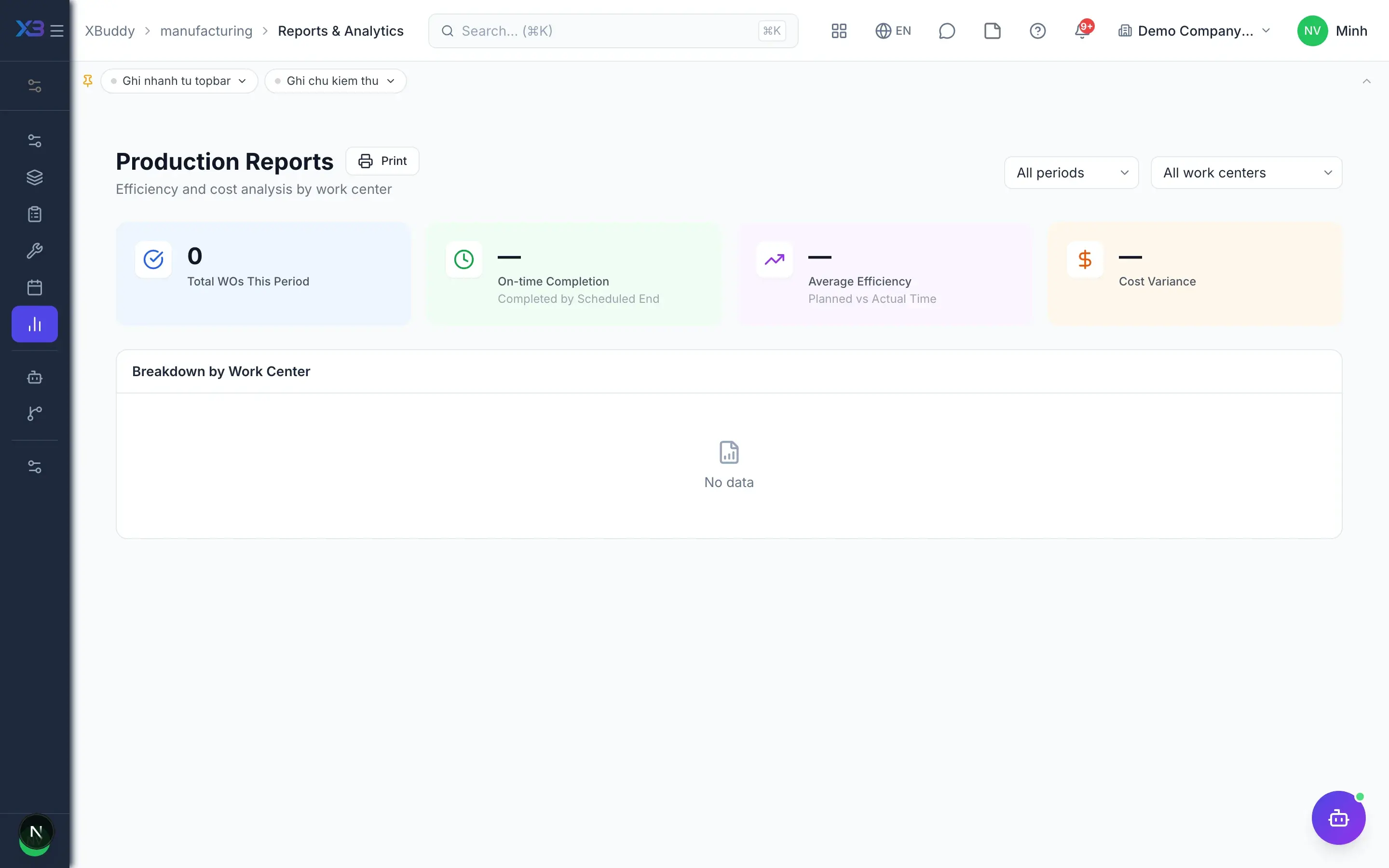Manufacturing — product screen