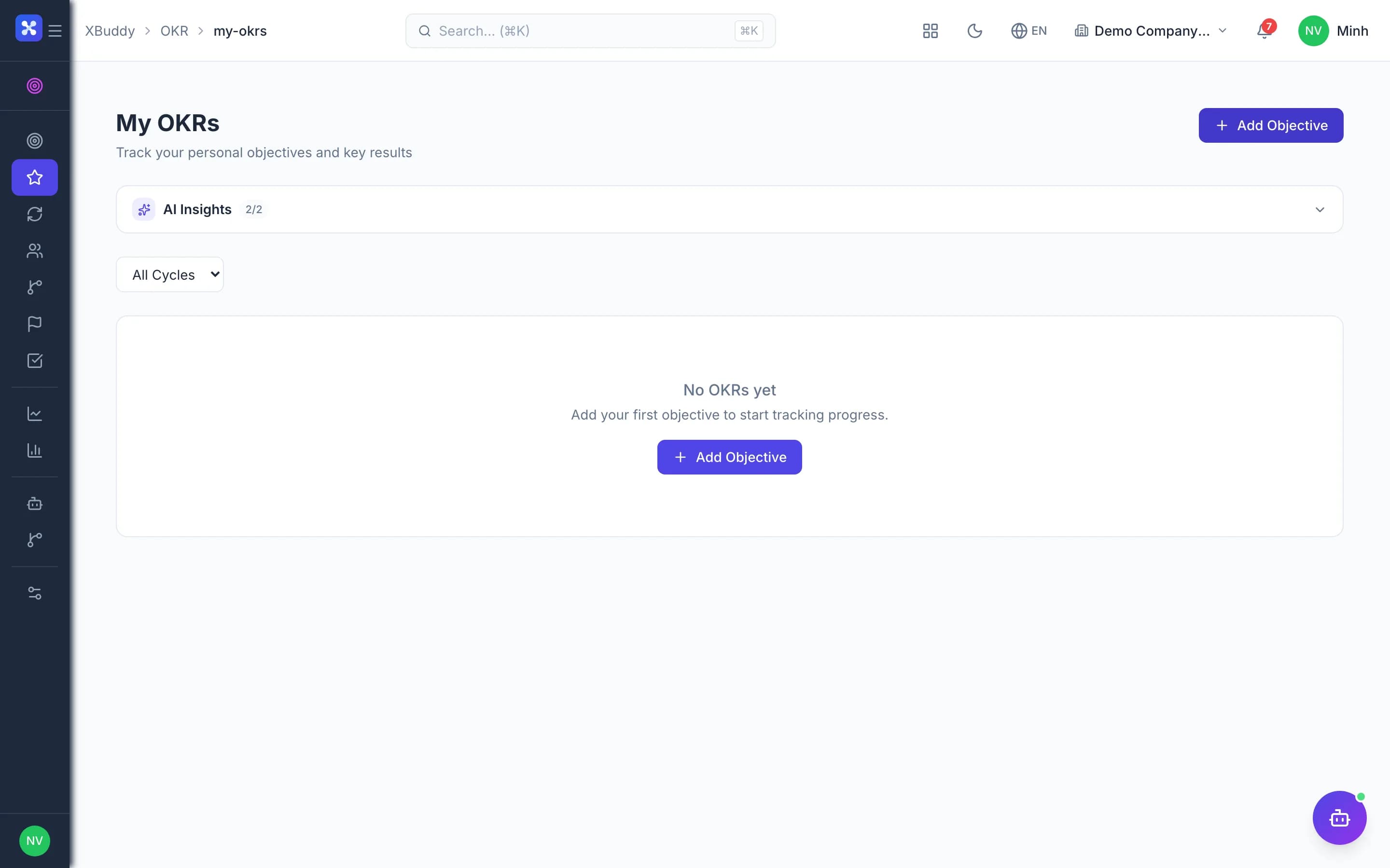 OKR — product screenshot