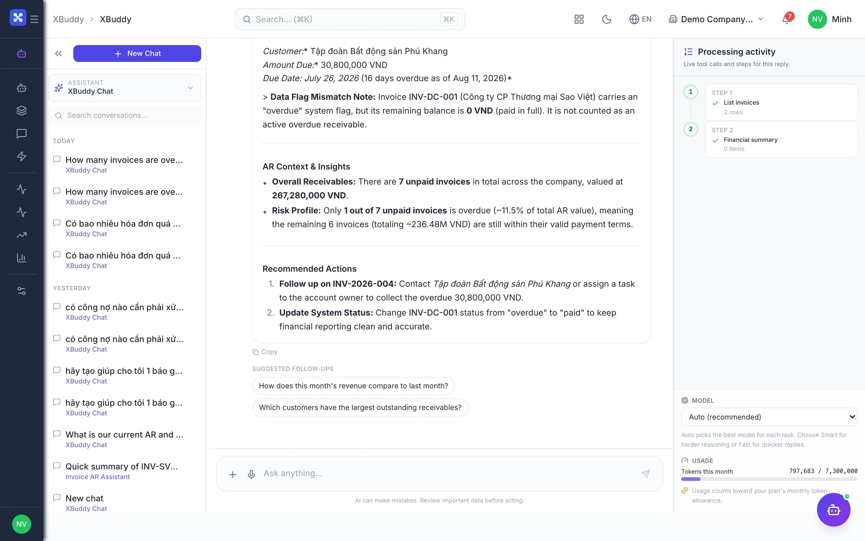 XBuddy Chat — product screenshot