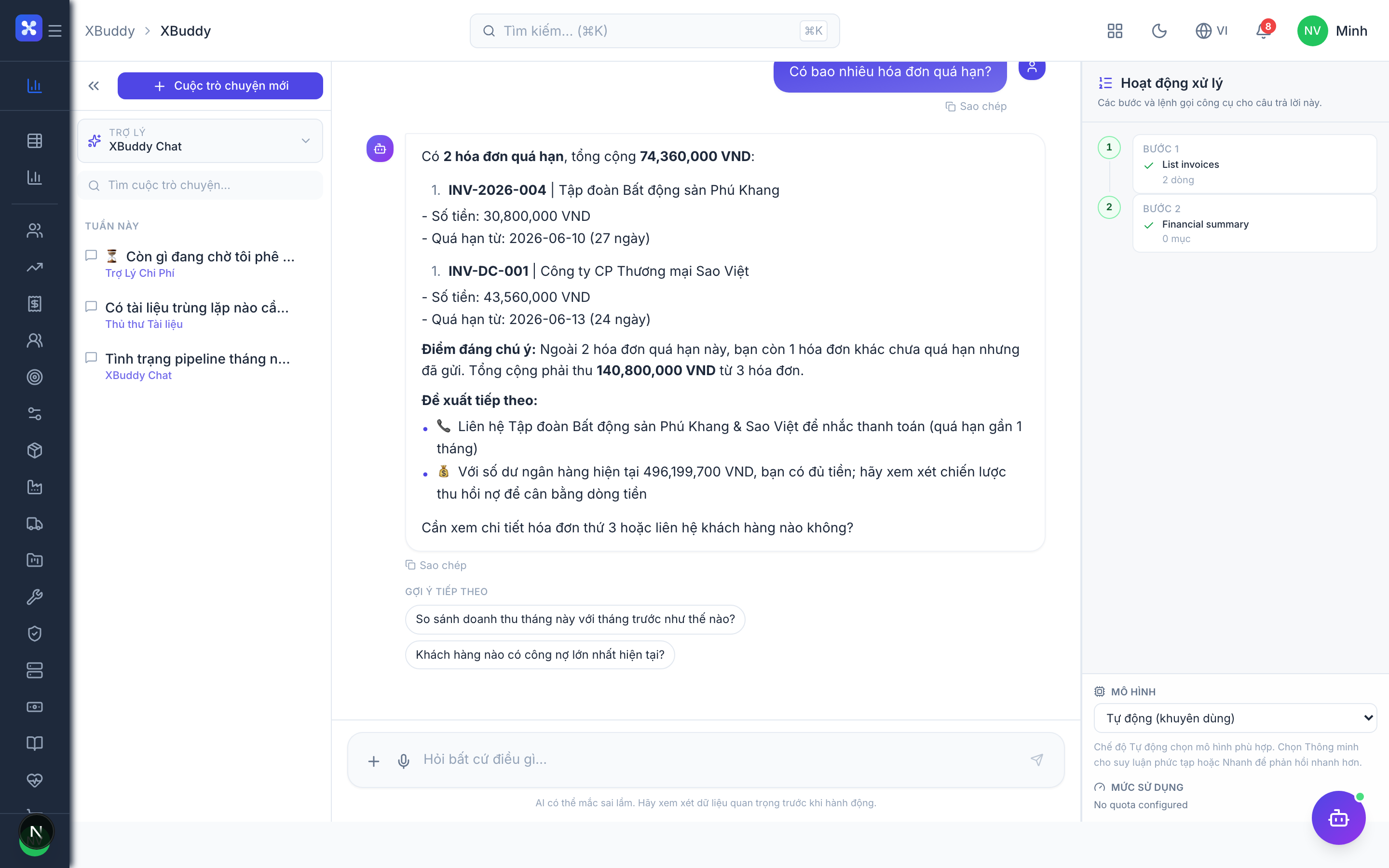 XBuddy Chat — ảnh sản phẩm thật